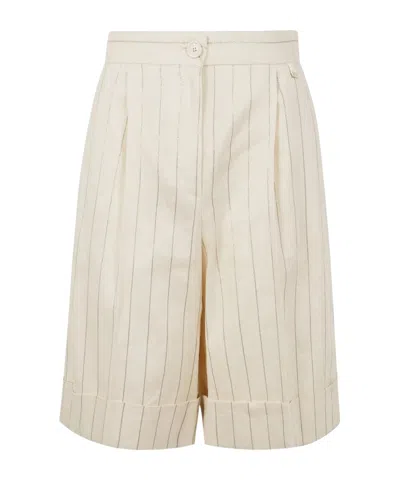 Herno Linen-cotton Shorts