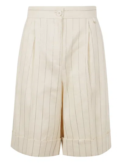 HERNO LINEN-COTTON SHORTS
