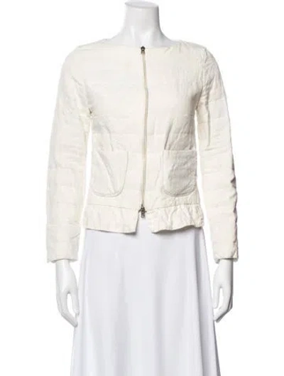 Pre-owned Herno Linen Down Jacket In Neutral