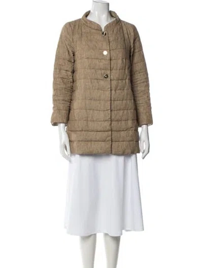 Pre-owned Herno Linen Down Jacket In Neutrals
