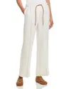 Herno Linen Drawstring Pants In White