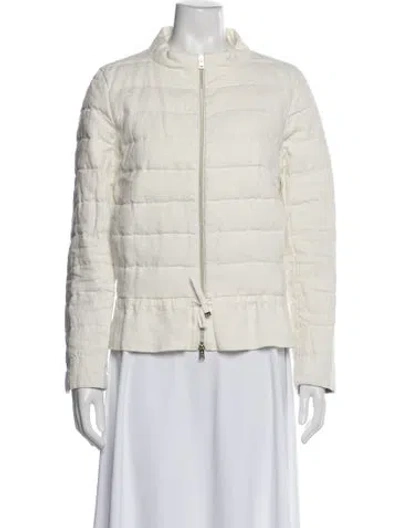 Pre-owned Herno Linen Jacket In White