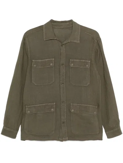 HERNO LINEN SHIRT JACKET