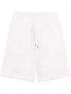 Herno Linen Shorts In Neutrals