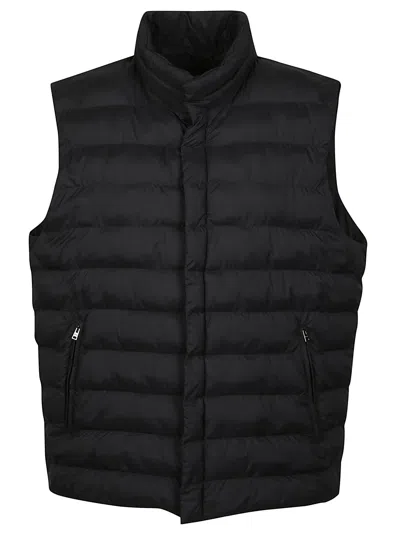 Herno Lo Smanicato Legend Polyamide Vest In Black