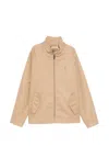 Herno Logo-appliqué Jacket In Brown