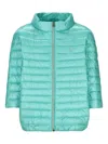 Herno Logo-appliqué Padded Jacket In Blue