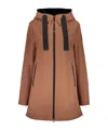 Herno Hooded Parka Jacket In Brown