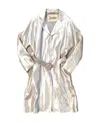 Herno Logo Coat In White