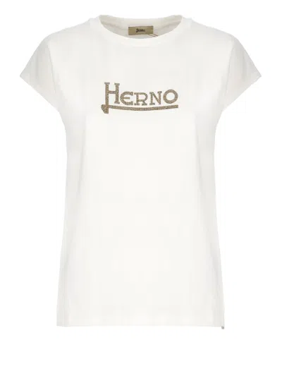 HERNO LOGO COTTON T-SHIRT