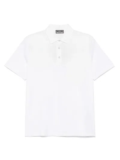 Herno Logo-debossed Polo Shirt In White