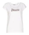 Herno White Interlock Jersey Logo T-shirt In White