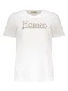 Herno White Interlock Jersey Logo T-shirt In White