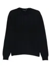 Herno Logo-embossed Sweater In Blue
