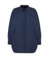 Herno Women's Technical Fabric Overshirt In Blue