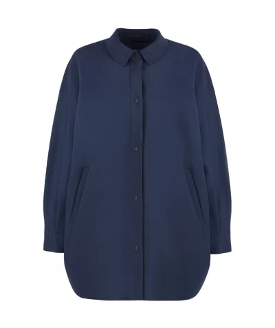 HERNO HERNO SCUBA SINGLE-BREASTED STRETCHED COAT
