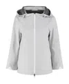 Herno Woman Jacket Light Grey Size 8 Polyester In Gray