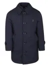 Herno Blue Badded Coat For Boy In Blue