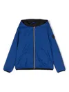 Herno Logo-patch Bomber Jacket In Blue