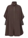 Herno Zipper Down Jacket In Brown