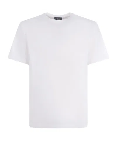 Herno Logo Patch Crewneck T-shirt In White