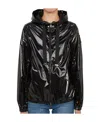 Herno Logo-patch Hooded Jacket In Black
