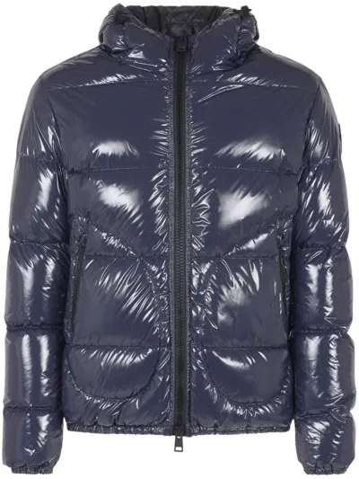 HERNO LOGO-PATCH PADDED JACKET