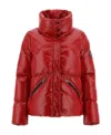 Herno Funnel-neck Puffer Jacket In Red