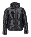 Herno Logo Patch Zip-up Padded Jacket In Black