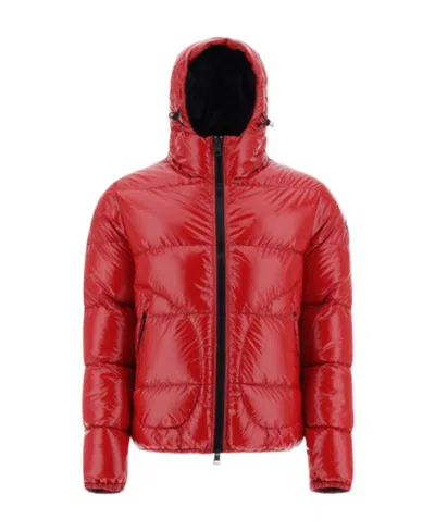 HERNO HERNO LOGO PATCH ZIP-UP PADDED JACKET
