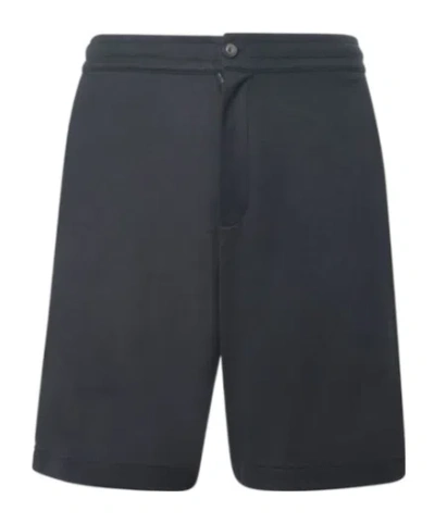 Herno Logo Plaque Bermuda Shorts In Gray