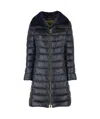 Herno Logo-plaque Coat In Black