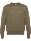 Herno Pullover Mit Logo-schild In Green