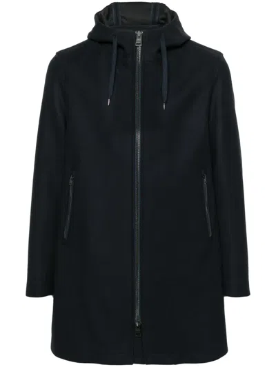 Herno Men Hooded Parka In Technical Fabric In Black