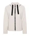 Herno Logo-plaque Hooded Jacket In White