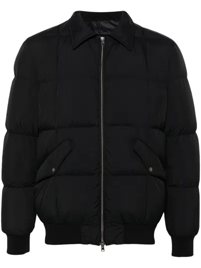 Herno Logo-plaque Jacket In Black