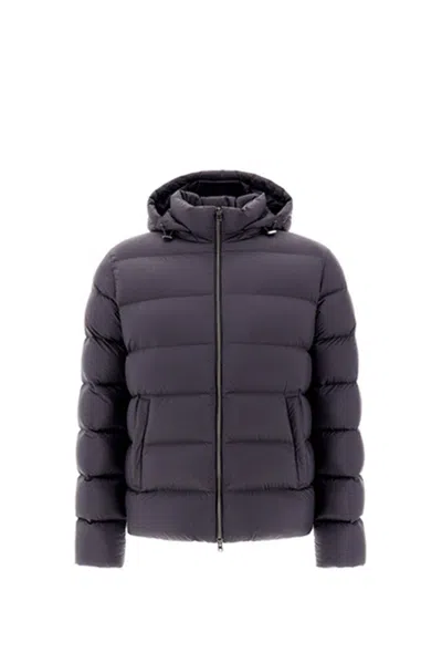 Herno Men's Quilted Jacket In Blue