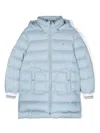 Herno Logo-plaque Padded Jacket In Blue
