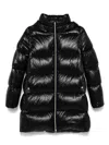 Herno Logo-plaque Puffer Coat In Black
