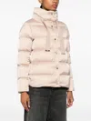 Herno Logo-plaque Puffer Jacket In Neutrals