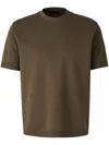 Herno Round Neck Short Sleeve T-shirt In Green