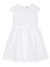 Herno Logo-plaque Taffeta Dress In White