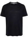Herno T-shirt In Crepe Jersey In Blue