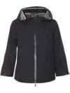Herno Goretex New Paclite Zipper Cape In Black