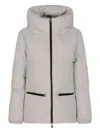 Herno Logo-print Padded Jacket In Gray