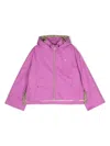 Herno Logo-print Rain Coat In Purple