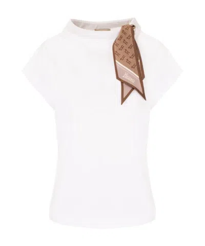 Herno Logo-print Scarf T-shirt