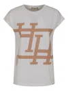 Herno Logo Printed Crewneck T-shirt In Gray