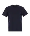 Herno Men Resort T-shirt In Cotton And Light Stretch Nylon In Blue