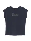 Herno Logo T-shirt In Blue